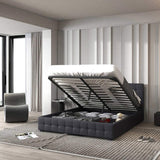 Milano Decor Eden Gas Lift Bed - Dark Grey - Single ABM-10001884