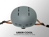 VALK Retro Bike Helmet, 56-61cm S, M, L Universal Dial Fit System, Graphite Blue V219-BIKHLMVAGS5A