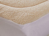 DreamZ Mattress Topper 100% Wool Underlay Double MT1003-WOOL-D-WH