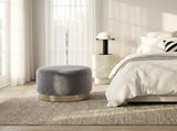 Interior Ave - Monaco Round Ottoman - Ocean V355-IA-OTT-MNC-OCN