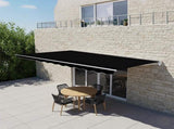 Outdoor Folding Arm Awning Retractable Sunshade Canopy Black 4.0m x 2.5m V63-842761