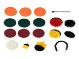 19PCS Drill Brushes Set Electric Scrubber Cleaning Kit Polishing Pad Set Cleaning Tools for Car V1294-YM0901-3117210150811