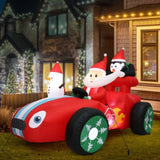 Santaco Christmas Inflatable 2.4M Santa Racing Sleigh INFL1052