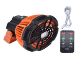 Camping Fan with Light Silent USB Charging 180&deg Rotation Portable Hook Design 5 LED Fan for Tent V1294-YM0523-3113220048711