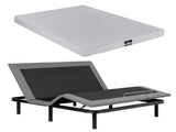 Artiss King Bed Frame and Giselle Bedding King Memory Foam Mattress Set, Electric Bed Base with Zero EAB-8183-NOBLE-15-K