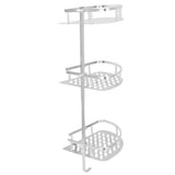 3 Tiers Corner Shower Shelf Wall Mounted Shower Organizer Storage Rack for Toilet Kitchen V1294-YM0721-3112210010411