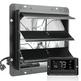 Shutter Exhaust Fan, 356 mm / 14inch with Temperature Humidity Controller, EC-motor, 1024 CFM, V952-BYCSPQSDJEC14Y5NAV3
