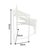 Riviera 3 Tier Fold Out Shelf Stand 36cm V637-48117STD