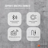 Tooleroo Wall Mountable CD Player Speaker - Bluetooth HiFi FM Radio White V238-SUPDZ-41113578569808