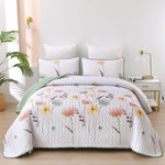 Intricate Quilted Coverlet and Pillowcases Set: A Work of Art for Your Bedroom - Queen size V745-MAC080646Q13U