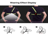 LED Chest Light with Reflective Vest, Night Running Gear with Rechargeable Battery V1263-JX-3872