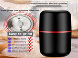 Mini Electric Coffee Grinder Multifunction Kitchen Salt Pepper Grinder Household Powerful Beans V1192-AZ-W-14582