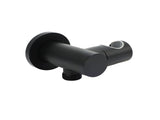 Matt Black Brass Hand Shower Bracket Swivel Holder Wall Elbow Connector Water Inlet Kit V1233-S017B2
