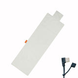 USB-Powered Heated Seat Cushion and Throw Blanket, Soft Flannel Fleece, Fast Heating with 3 V1341-ZY-B9J34DBA-L