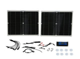 2Pcs Portable 25W Solar Panel Board 20V 60A Solar Charge Controller for Camping Emergency V1294-YM0901-3114210080711