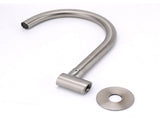 Brushed Nickel Round Gooseneck Arm Faucet Water Outlet Wall Mount Bathtub Spout V1233-SP913BS