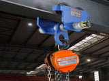 Manual Trolley, 2 Ton Load Capacity, Push Beam Trolley with Dual Wheels, Adjustable for I-Beam V952-FZSTXCHJ2T257143TV0