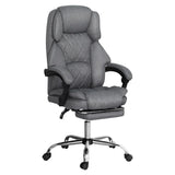 Artiss Executive Office Chair Footrest Grey OCHAIR-G-1051-FT-GY