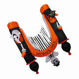 8ft Skull Ghost Inflatable Arch LED Light Indoor Outdoor Pumpkin Ghost Blow Up Archway Decoration V1294-YM0901-3115240073811