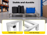 Giantz 35x35cm Dunnage Rack 2-Pack Stainless Steel Kitchen Floor Stand DNR-SS-35X2