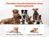 Portable Dog Bathtub, Elevated & Foldable Space-saving Pet Shower Station with Quick Drainage, V952-GJRQCWYGQLSKDSN88V0