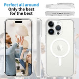 Ultimake Shockproof Transparent Magsafe Cover Case for iPhone 15 Pro V28-MOBCRAIP15PROMS