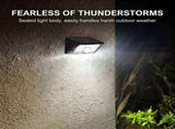 Solar Powered LED Wall Light with Motion Sensor, IP65 Waterproof Outdoor Lighting for Garden Fence, V1341-ZY-QFAHDEYG-2PCS-3000KWARMWHITE