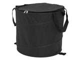Camping Trash Can with Zippered Lid 24 Gallons Large Capacity Foldable Portable Garden Garbage V1294-YM0901-3111240240811