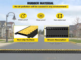 Rubber Cable Guard, 3-Channel, 2 x 2.3 in - Durable Cord Protection Ramp for Driveways, 6600 lbs V952-GXB900X580X75-3PCV0