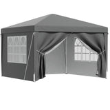 Instahut Gazebo 3x3 Pop Up Marquee Folding Tent Wedding Gazebos Camping Outdoor Shade Canopy Gray GAZEBO-POP-C-3X3-GY