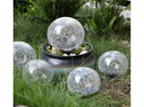 Solar Garden Light - Crack Glass Ball Solar Outdoor Garden Decorative Walkway Solar V1263-JX-1724