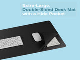 Laser Wireless Charging Desk Mat Black V1031-WC-MATB-792