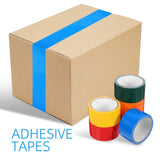 Masteelf 6 Rolls Colored Duct Tape Variety Pack - Heavy Duty Tape for Packaging, Crafts, Projects, V1369-AZ3-W-17330