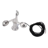 Aluminium Alloy Anemometers Wind Speed Monitoring Sensor 3 Cups Wind Speed Sensor Anemometer 03.8V V1294-YM0706-3111230214911