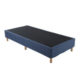 Metal Bed Frame Mattress Foundation Blue Double V264-BFS-207F-BLU-DL-1