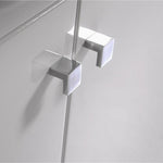 Brass Shower Door Square double pull Handle in Gold V63-930391