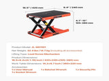 Motorcycle Lift, 1200lbs Weight Capacity, Wide Deck Motorcycle Scissor Jack, 4.1-15 in Height Range, V952-MTCXXSJJSGS1M2MZBV0