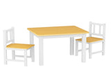 Bopeep Kids Table and Chairs Set Wooden 3PCS Study Play KD1173