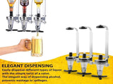 Professional Wall-Mounted Alcohol Tot Dispenser - Heavy Duty Adjustable Metal Wine Rack V888-ELOSUNG49799