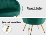 Artiss Armchair Velvet Green Eloise UPHO-C-ARM-5107-GR