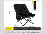 Black Fixed High-Back Folding Chair 46cm Wide Seat, 90cm Height, 250kg Load Capacity with Carry V888-ELOSUNG48321