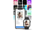 Smart Watch 1.85-Inch Fitness Watch with Heart Rate Sleep Monitor Blood Oxygen Blood Pressure V1263-JX-7651