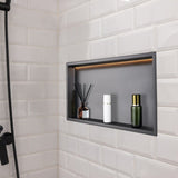 VEVOR Shower Niche 33.0x63.5x10.2 cm Recessed Shelf W/ LED Strip Stainless Steel V952-BXGLYBKHS1C1RHCKZ001V7