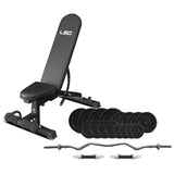 LSG GBN006 FID Bench with 84kg Weight and Bar set V420-LGBN-GBN006-A