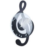 Innovative Musical Note Electronic Wall Clock Fashionable Silent Quartz Clock for Children Room V1294-YM0901-3115200043411