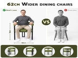 Artiss Dining Chairs Set of 6 Velvet Upholstered Barrel Chairs with Curved Armrests & Back Green UPHO-C-DIN-2553-GNX6