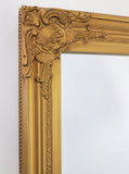 French Provincial Ornate Mirror - Country Gold - Medium 70cm x 170cm V292-MIRR-FRN010