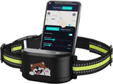 GPS Smart Pet Fence Training Collar with Wireless Boundary Control, Bluetooth App Customization, and V1341-ZY-SAAKFCTG-BLACK