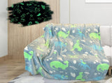 Kids Cozy Blanket, Glow In The DArk Soft Cozy Blanket, Sofa Bed Fluffy Blanket For Girls Boys. V1188-MS-227-2580