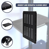 1U Sliding Server Rack Shelf 26 Inch Deep Vented for 19 Inch Cabinet V63-932021